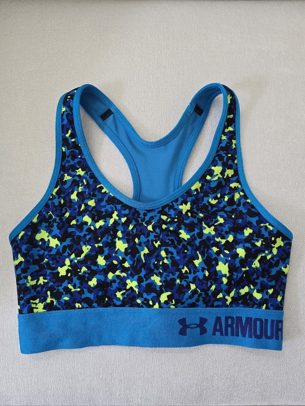 Under Armour Women's Blue Camo Sports Bra Size XS